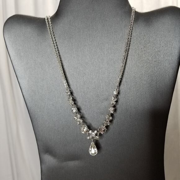 Napier Necklace CZ Teardrop with Cuff Bracelet - Picture 4 of 8